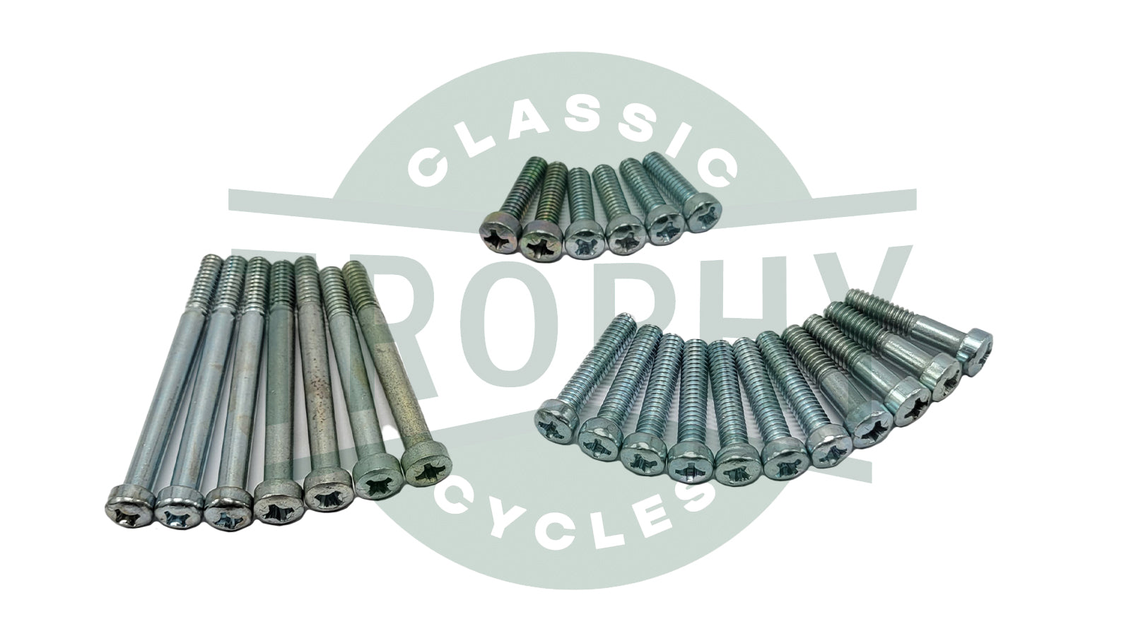 00-0080 - Triumph T90 T100 350 500 Engine Cover Screw Set UNC 1969-74