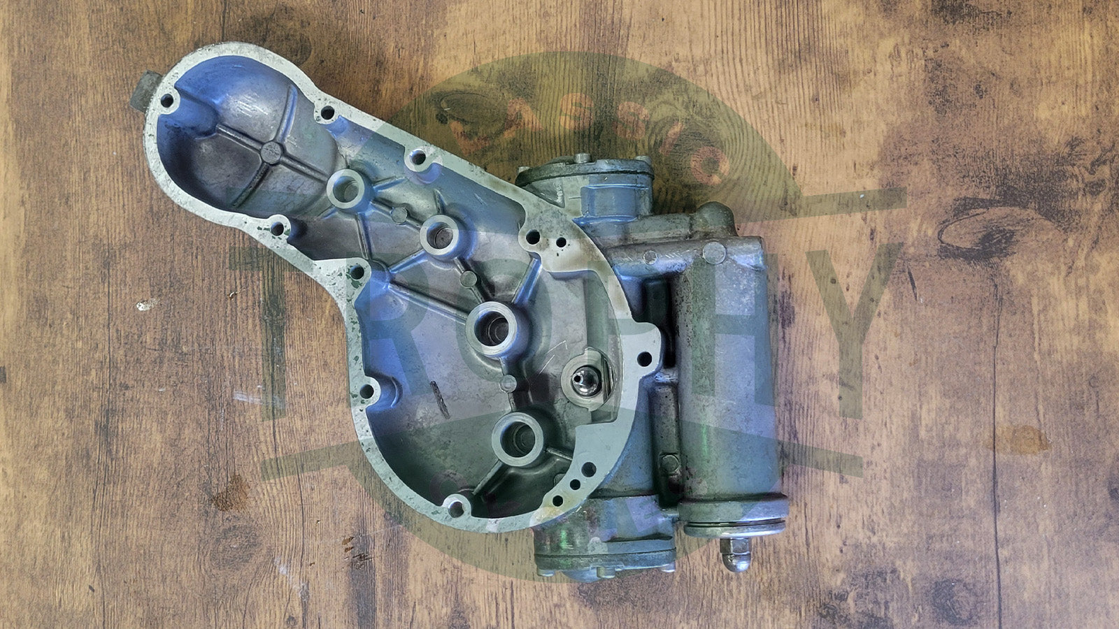 Royal Enfield Bullet 500 Timing Cover Assembly with Oil Pumps & Mounting Hardware