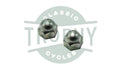 21-0550 C - Triumph 750 T140 TR7 Cad Plated Acorn Dome Rocker Spindle Nuts Pair 1973 Onward UNF S550