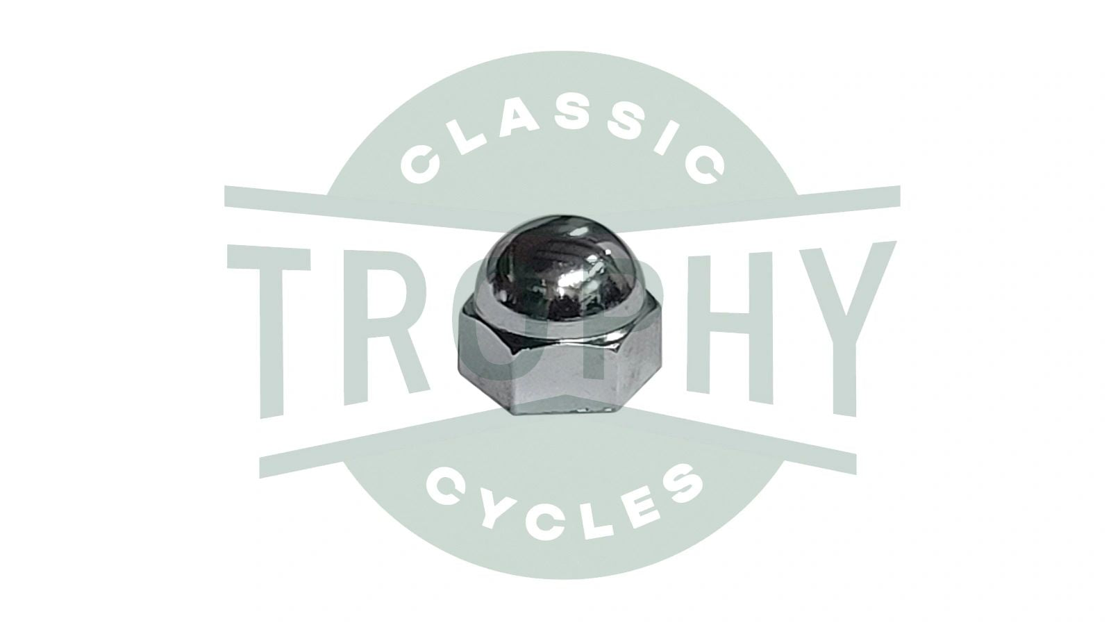 21-0550 - Triumph 750 T140 TR7 Chrome Acorn Dome Rocker Spindle Nut 1973 Onward UNF S550