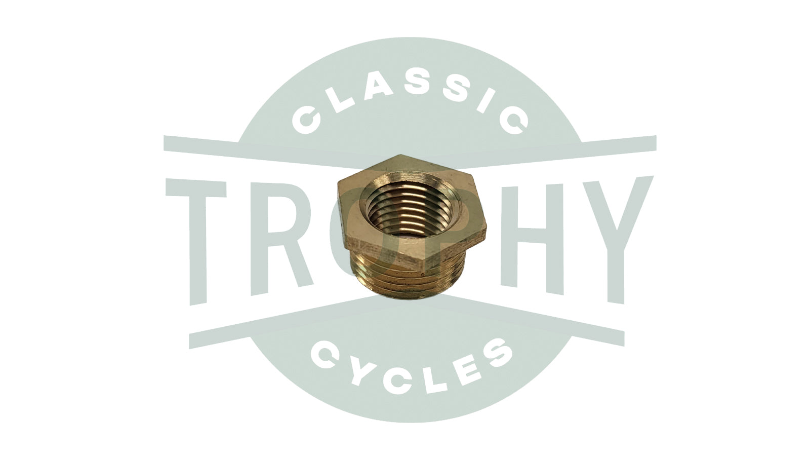 68-8024 - BSA 3/8" BSP to 1/4" BSP Petcock Adapter (1) Norton ETC.