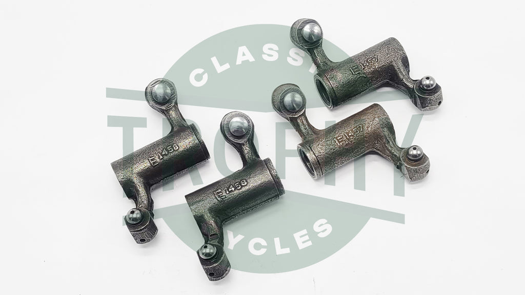 70-1547 70-1548 - Triumph 500 650 750 Refurbished Rocker Arm Set Mushroom Tappet