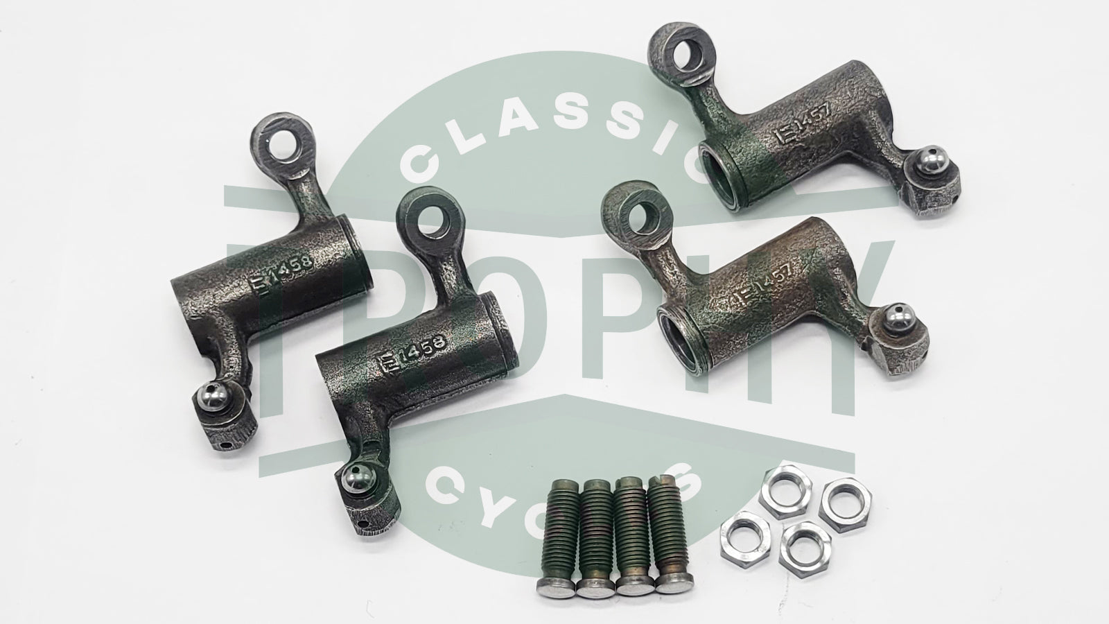 70-1547 70-1548 - Triumph 500 650 750 Refurbished Rocker Arm Set Mushroom Tappet