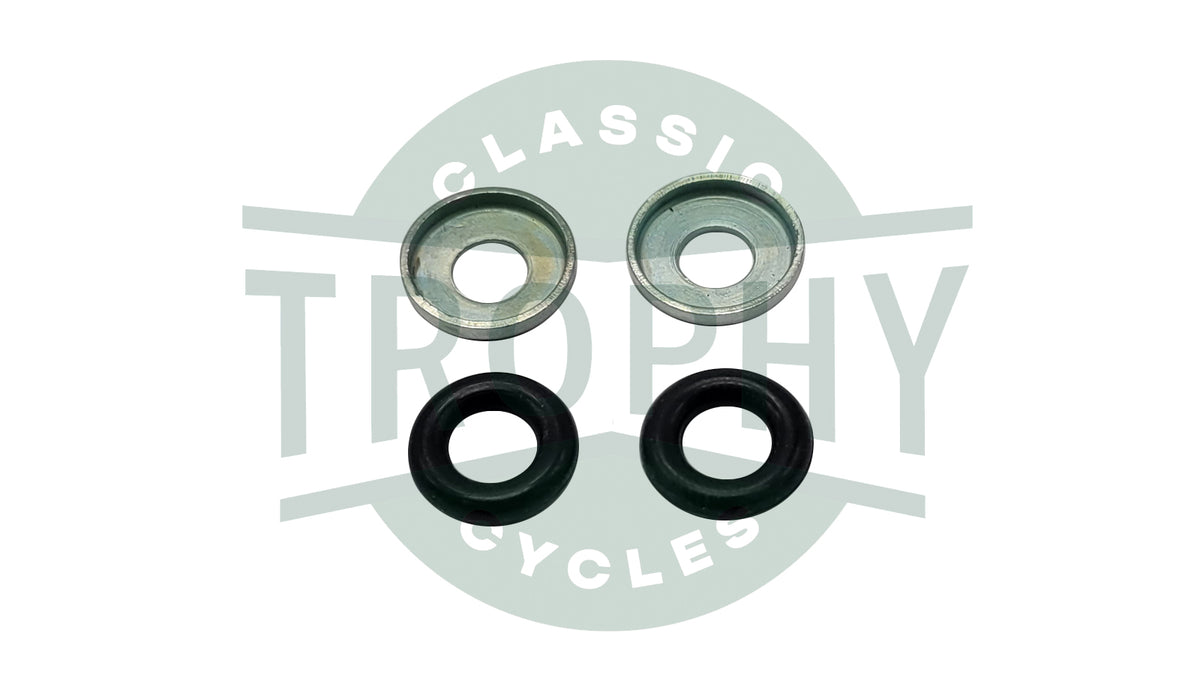70-9554-9555 - Triumph 500 650 750 Carb Mount O'Rings & Cupped Washer Kit 1970-83