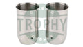 97-1654 - Triumph 500 650 Early Chrome Type Fork Seal Holders w/Seals (2) H1654