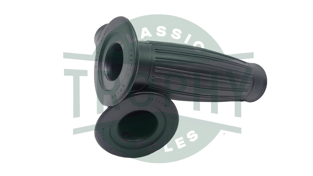 97-2142 97-2125 - OGK Gran Turismo Style Grips for 7/8" Handlebars Triumph Norton BSA etc.