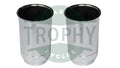 97-3633 - Triumph BSA 500 650 750 Chrome Fork Seal Holders w/Seals 1969-74