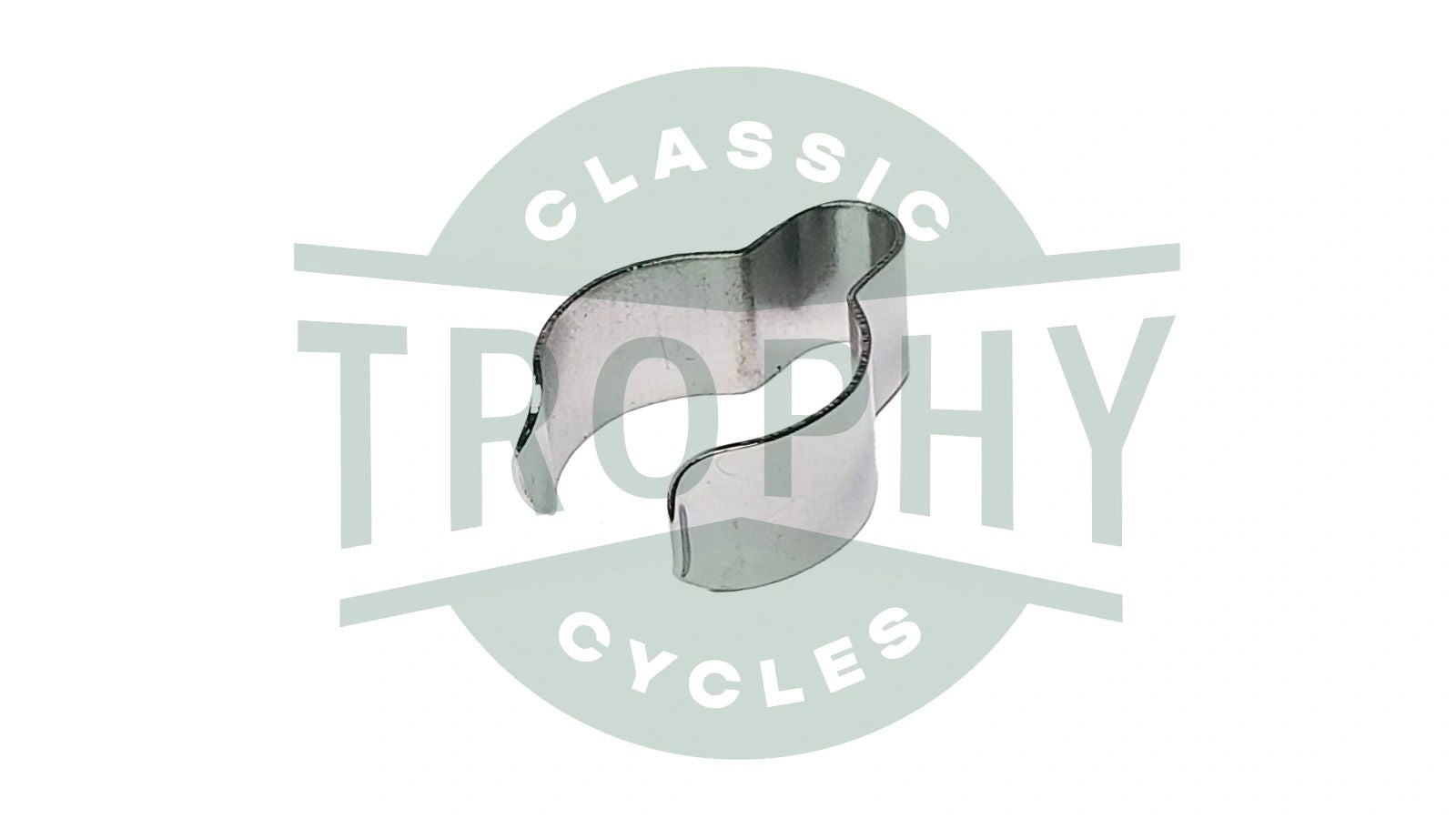 97-4112 - Triumph BSA 250 500 650 750 Chrome Handlebar Wiring Clip (1)