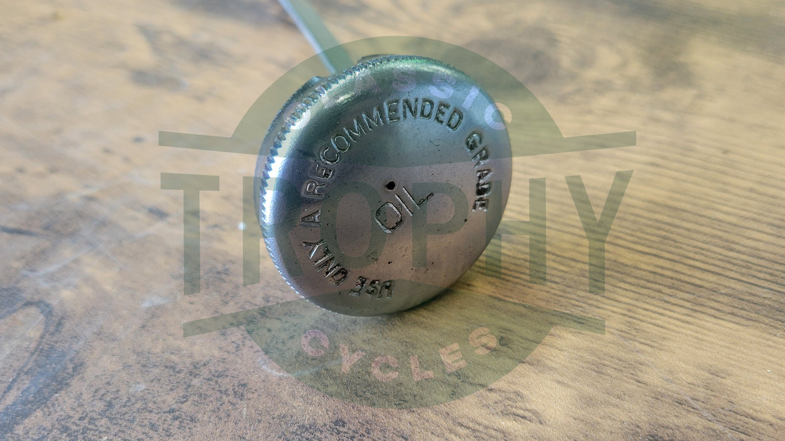146422 - Royal Enfield Bullet 350 500 Oil Cap w/ Dipstick Used 1955-2009