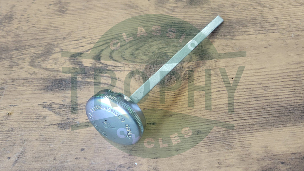 146422 - Royal Enfield Bullet 350 500 Oil Cap w/ Dipstick Used 1955-2009