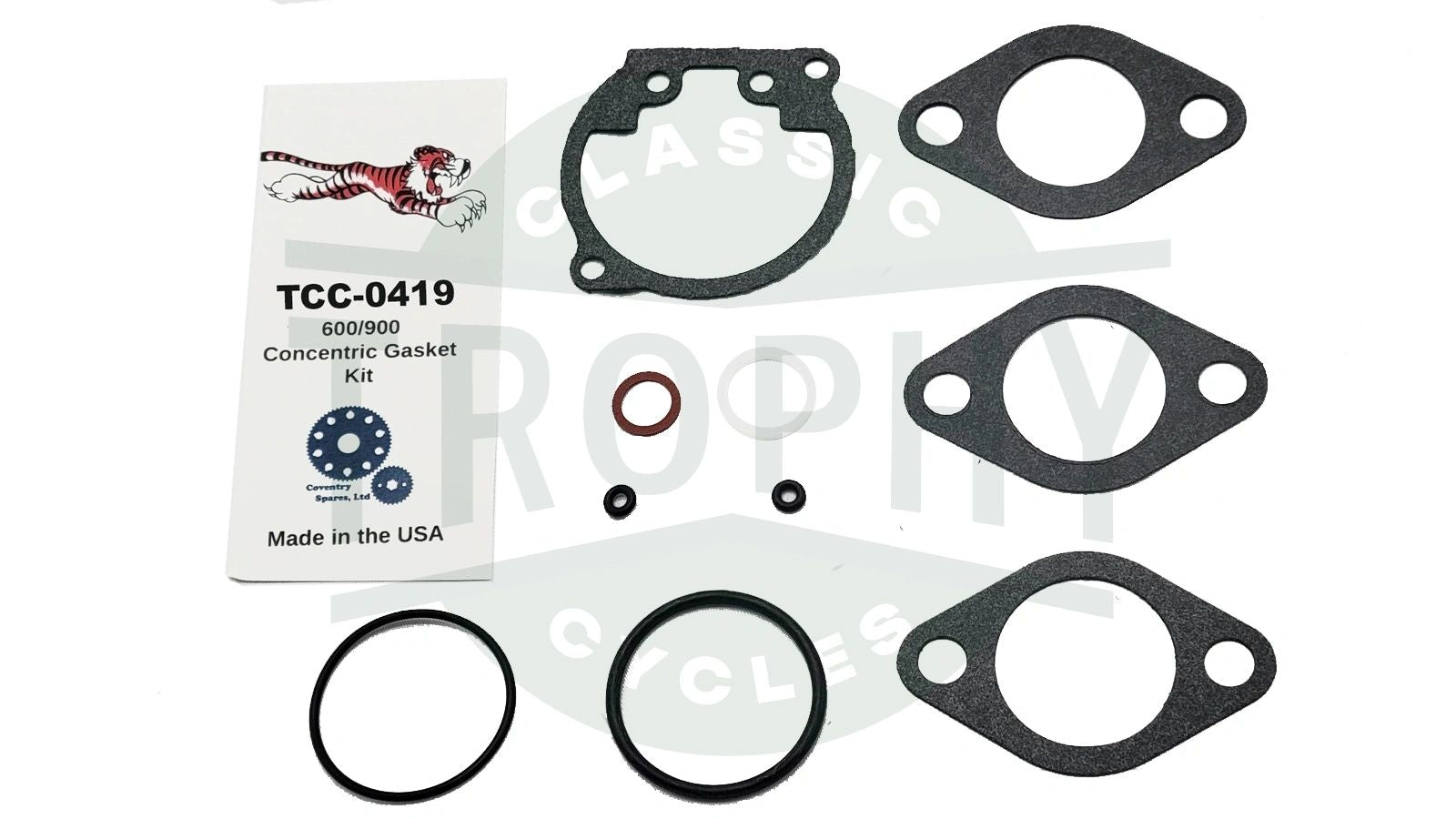 TCC-0419 - Amal Concentric Carb Gasket & Seal Rebuild Kit US Made