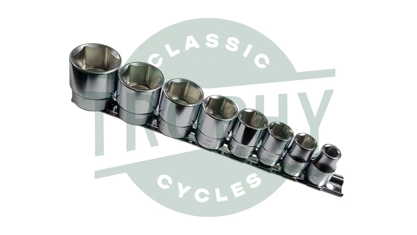TCC-0534 - Koken 6 Point 8 Piece 3/8" Drive Whitworth Socket Wrench Set