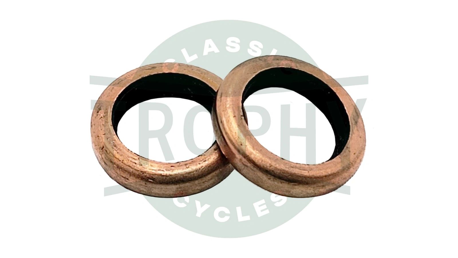 TCC-0900 - Triumph Norton BSA Petcock Sealing Washers Copper / Rubber Crush (2)