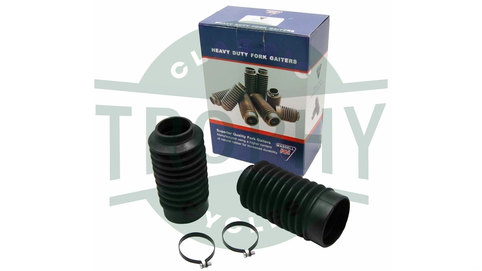 TCC-A9638018 - Triumph Hinckley Bonneville T100 Scrambler Heavy Duty Fork Gaiters Boots Pair