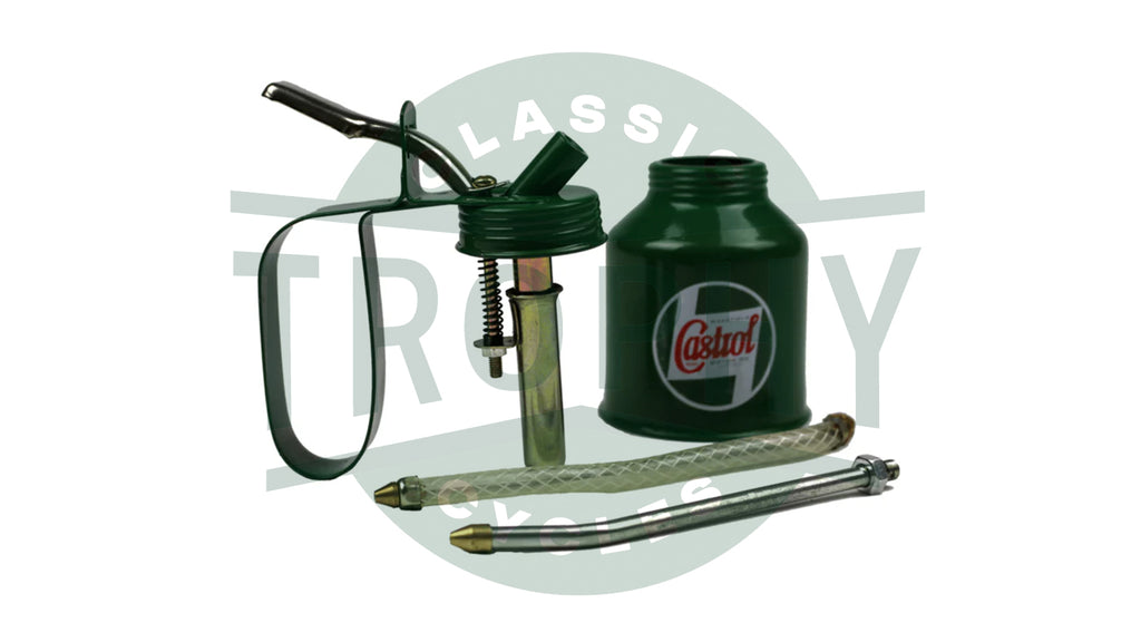 TCC-J130 - Castrol Classic 500ml 500cc Pump Oil Can Triumph Norton BSA