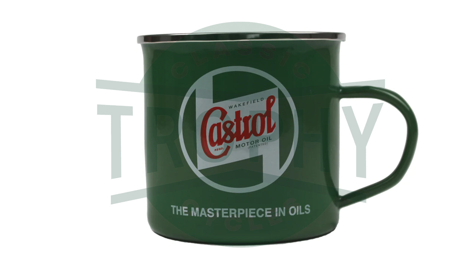 TCC-STR588 - Castrol Classic Tin Coffee Tea Mug Triumph Norton BSA