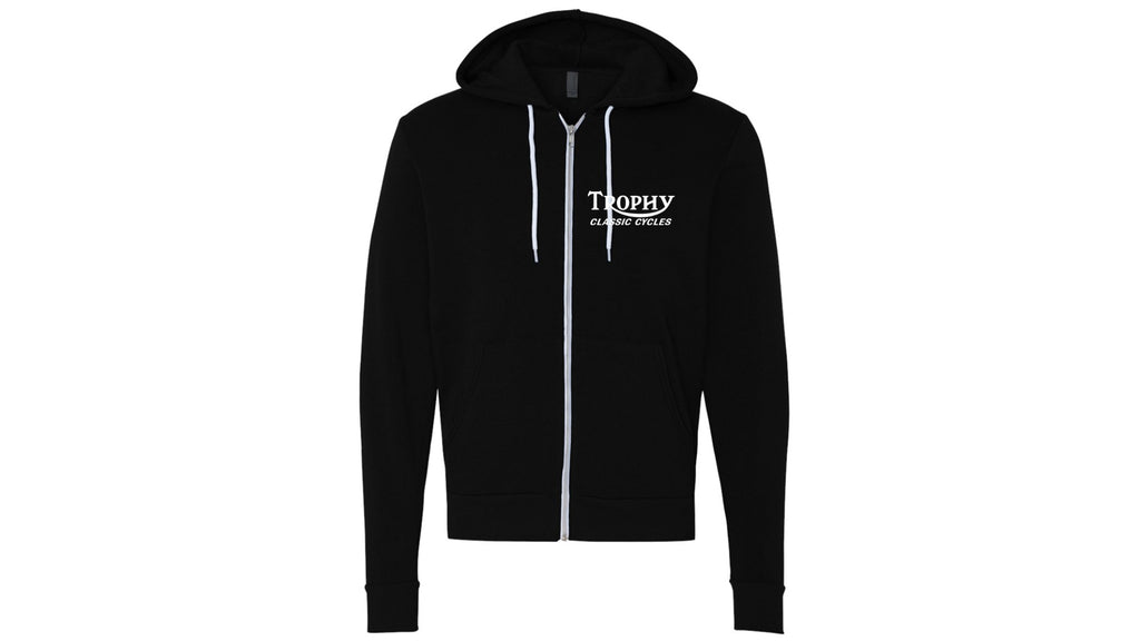 TCC-HD-0001 Trophy Classic Cycles Parma Dog Zippered Hooded Sweatshirt Hoodie