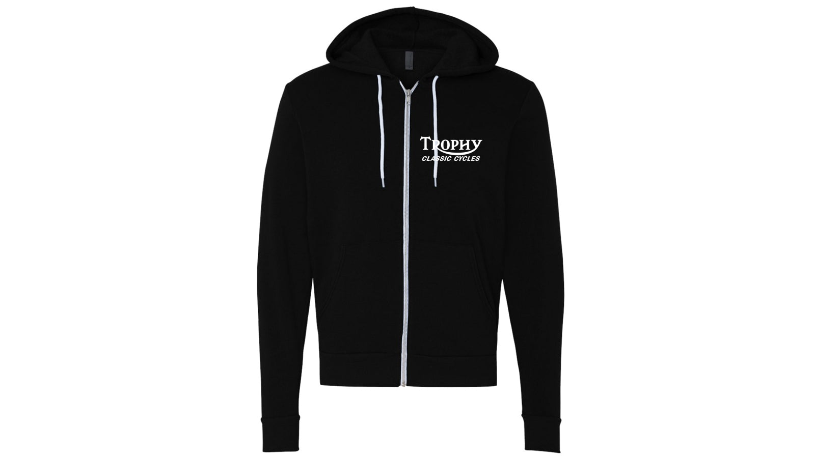 TCC-HD-0001 Trophy Classic Cycles Parma Dog Zippered Hooded Sweatshirt Hoodie