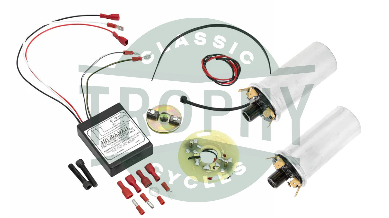 Triumph BSA 12v Twins Boyer Electronic Ignition with 2 Ignition Coils Kit
