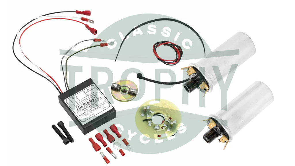 Norton Commando 12v Twins Boyer Electronic Ignition with 2 Ignition Coils Kit